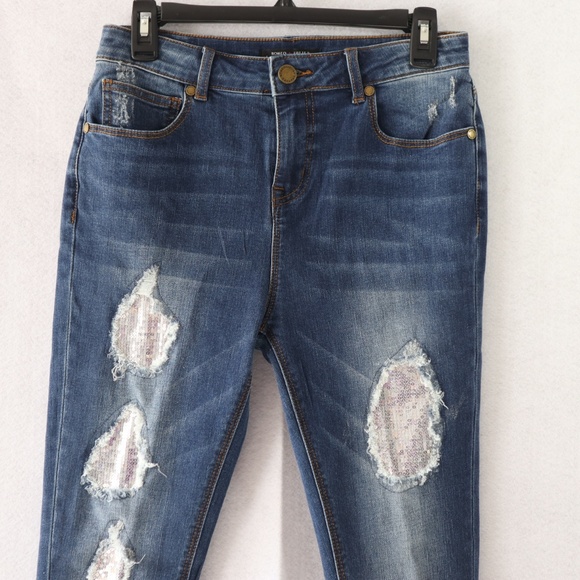 New $175 ROMEO & JULIET COUTURE Jeans Size M - Picture 5 of 8